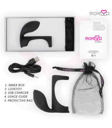 MORESSA - BRANDON POTENTE ANILLO VIBRADOR CON FUNDA DE ENGROSAMIENTO MASCULINO
