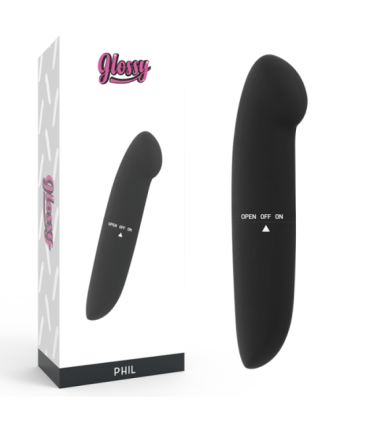 GLOSSY - PHIL VIBRADOR NEGRO