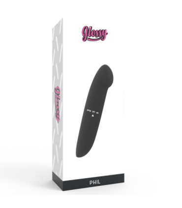 GLOSSY - PHIL VIBRADOR NEGRO