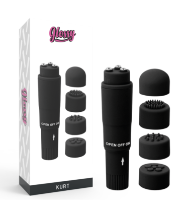 GLOSSY - POCKET  KURT MASAJEADOR NEGRO