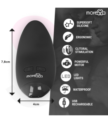 MORESSA - BLOSSOM MASAJEADOR PERSONAL NEGRO