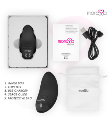 MORESSA - BLOSSOM MASAJEADOR PERSONAL NEGRO