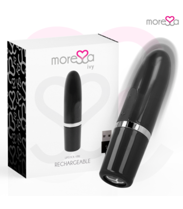 MORESSA - IVY MASAJEADOR SIMULADOR LABIAL DE VIAJE NEGRO