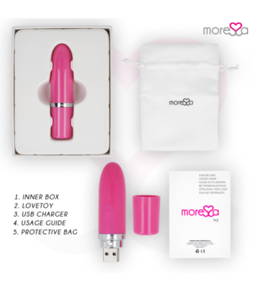 MORESSA - IVY  MASAJEADOR SIMULADOR LABIAL DE VIAJE ROSA