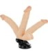 BASECOCK - VIBRADOR REALÍSTICO ARTICULABLE CONTROL REMOTO NATURAL 20 CM -O- 4.5 CM