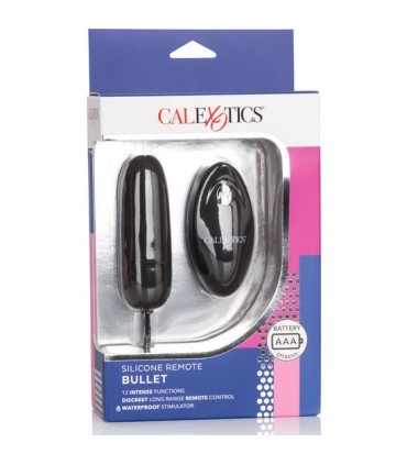 CALEXOTICS - HUEVO VIBRADOR DE SILICONA CON MANDO NEGRO