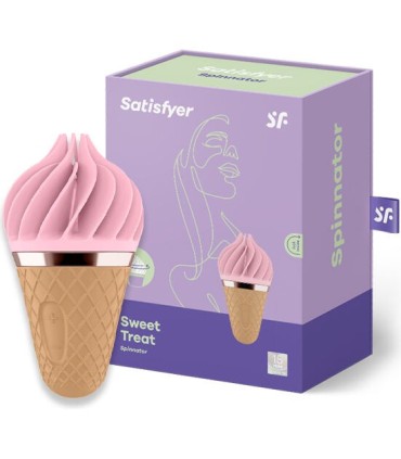 SATISFYER - SWEET TREAT SPINNATOR MARRÓN & ROSA