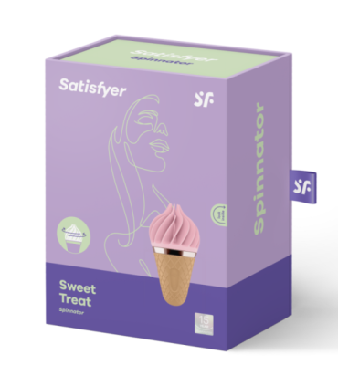 SATISFYER - SWEET TREAT SPINNATOR MARRÓN & ROSA