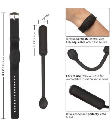 CALEXOTICS - BALA VIBRADORA PEQUEÑA CON PULSERA DE CONTROL