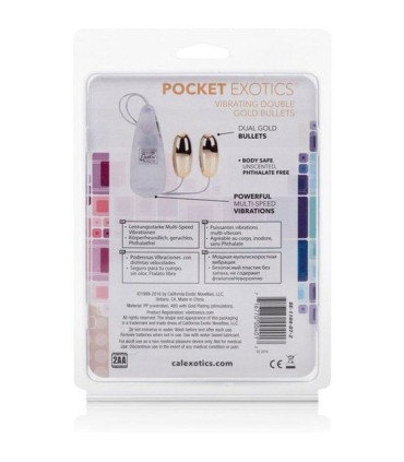CALEXOTICS - BALAS VIBRADORAS DORADAS DUO GOLD
