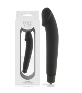 DOLCE VITA - REALISTIC VIBRADOR SILICONA NEGRO