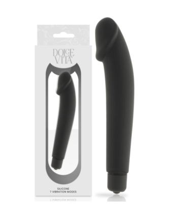 DOLCE VITA - REALISTIC VIBRADOR SILICONA NEGRO