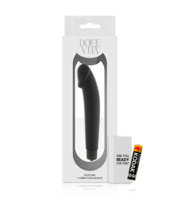 DOLCE VITA - REALISTIC VIBRADOR SILICONA NEGRO