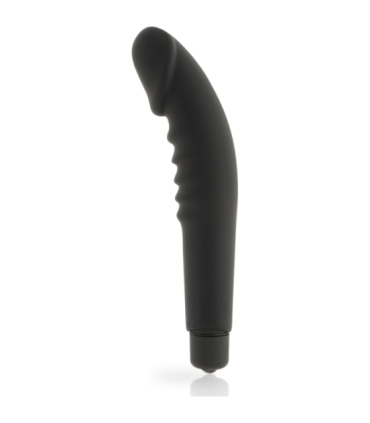 DOLCE VITA - REALISTIC  PLEASURE VIBRADOR SILICONA NEGRO