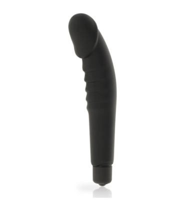 DOLCE VITA - REALISTIC  PLEASURE VIBRADOR SILICONA NEGRO