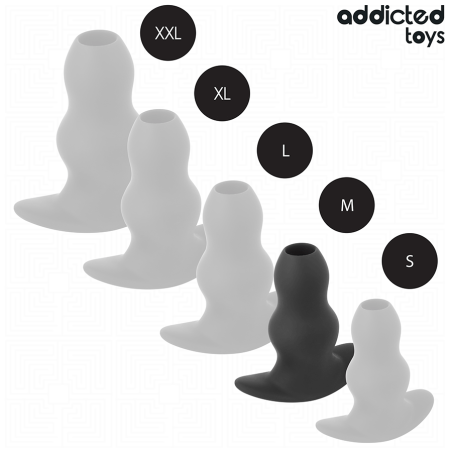 ADDICTED TOYS - PLUG ANAL HUECO SILICONA TALLA M 9,6 CM