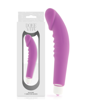 DOLCE VITA - REALISTIC  PLEASURE VIBRADOR SILICONA LILA