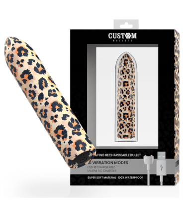 CUSTOM BULLETS - BALA RECARGABLE LEOPARD 10 INTENSIDADES