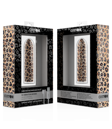 CUSTOM BULLETS - BALA RECARGABLE LEOPARD 10 INTENSIDADES