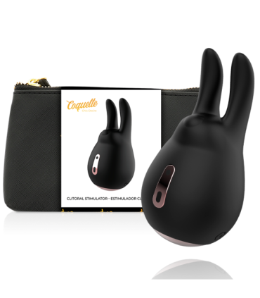 COQUETTE CHIC DESIRE - ESTIMULADOR CLÍTORIS NEGRO / GOLD CONEJO