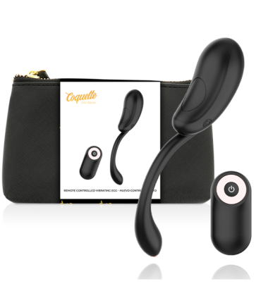 COQUETTE CHIC DESIRE - HUEVO CONTROL REMOTO RECARGABLE NEGRO / GOLD
