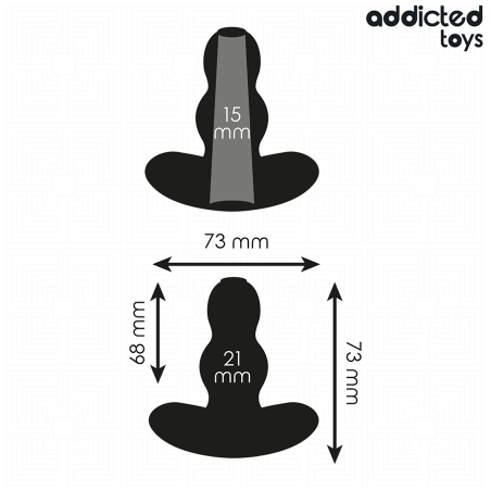 ADDICTED TOYS - PLUG ANAL HUECO SILICONA TALLA S 7,3 CM