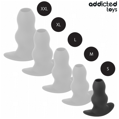 ADDICTED TOYS - PLUG ANAL HUECO SILICONA TALLA S 7,3 CM