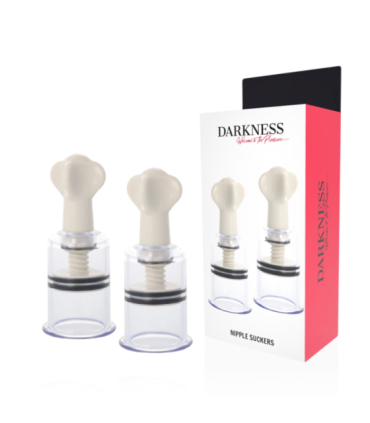 DARKNESS - ONDAS ESTIMULADORAS PEZONES TRANSPARENTE 5CM DIMETRO