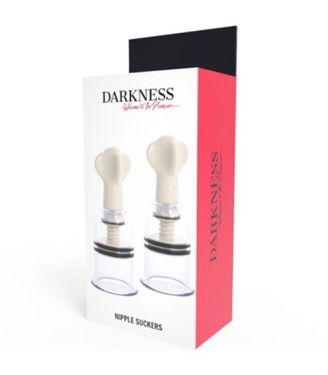 DARKNESS - ONDAS ESTIMULADORAS PEZONES TRANSPARENTE 5CM DIMETRO