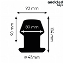 ADDICTED TOYS - PLUG ANAL HUECO EXTREM SILICONA TALLA L 10,4 CM