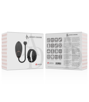 ANNE'S DESIRE - HUEVO CONTROL REMOTO TECNOLOGÍA WATCHME NEGRO