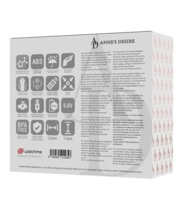 ANNE'S DESIRE - HUEVO CONTROL REMOTO TECNOLOGÍA WATCHME NEGRO