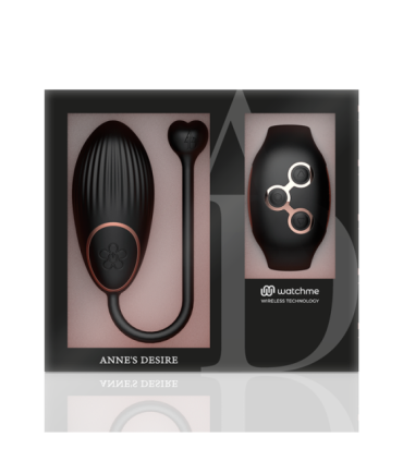 ANNE'S DESIRE - HUEVO CONTROL REMOTO TECNOLOGÍA WATCHME NEGRO/GOLD
