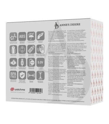ANNE'S DESIRE - PANTY PLEASURE TECNOLOGÍA WATCHME NEGRO/GOLD
