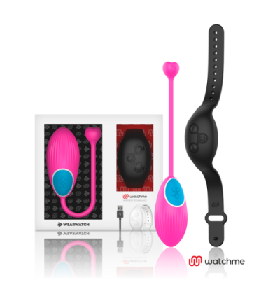 WEARWATCH - HUEVO CONTROL REMOTO TECHNOLOGY WATCHME FUCSIA / AZABACHE
