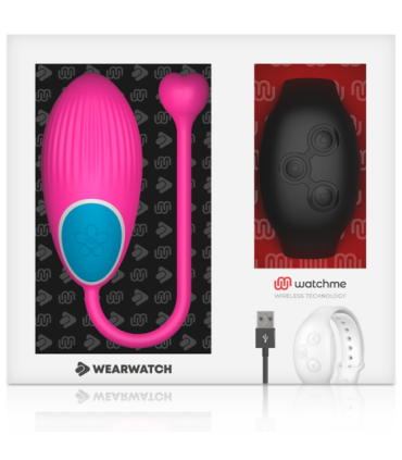 WEARWATCH - HUEVO CONTROL REMOTO TECHNOLOGY WATCHME FUCSIA / AZABACHE