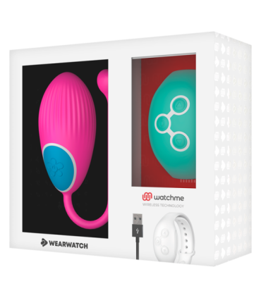 WEARWATCH - HUEVO CONTROL REMOTO TECHNOLOGY WATCHME FUCSIA / AGUA MARINA