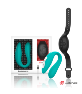 WEARWATCH - VIBRADOR DUAL TECHNOLOGY WATCHME AGUAMARINA / AZABACHE