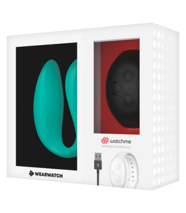 WEARWATCH - VIBRADOR DUAL TECHNOLOGY WATCHME AGUAMARINA / AZABACHE