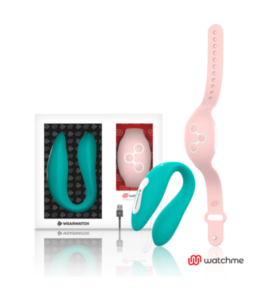 WEARWATCH - VIBRADOR DUAL TECHNOLOGY WATCHME AGUA MARINA / ROSA