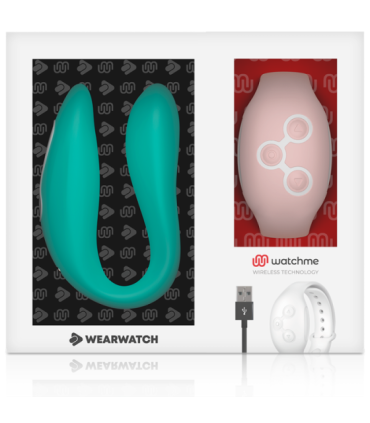 WEARWATCH - VIBRADOR DUAL TECHNOLOGY WATCHME AGUA MARINA / ROSA
