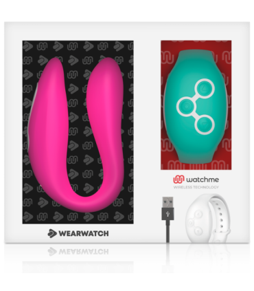 WEARWATCH - VIBRADOR DUAL TECHNOLOGY WATCHME FUCSIA / AGUA MARINA