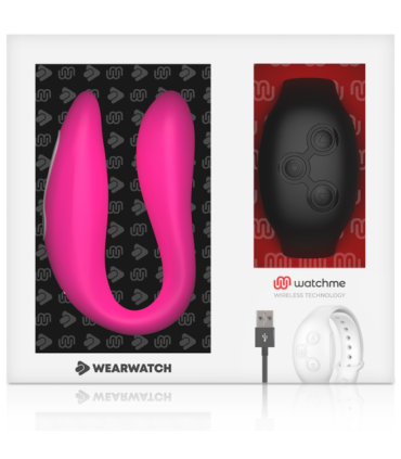WEARWATCH - VIBRADOR DUAL TECHNOLOGY WATCHME FUCSIA /AZABACHE