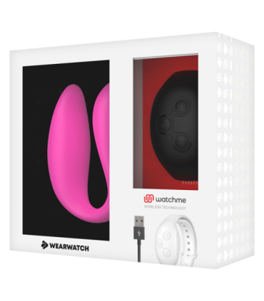 WEARWATCH - VIBRADOR DUAL TECHNOLOGY WATCHME FUCSIA /AZABACHE