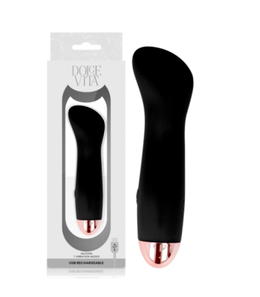 DOLCE VITA - VIBRADOR RECARGABLE ONE NEGRO 7 VELOCIDADES