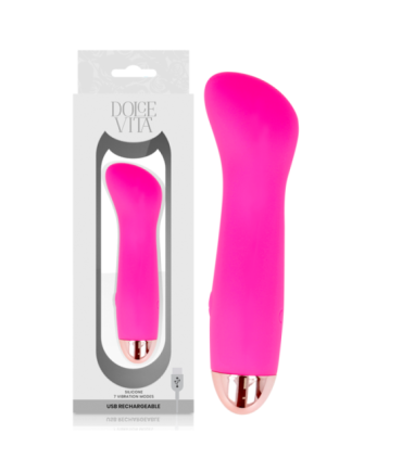 DOLCE VITA - VIBRADOR RECARGABLE ONE ROSA 7 VELOCIDADES