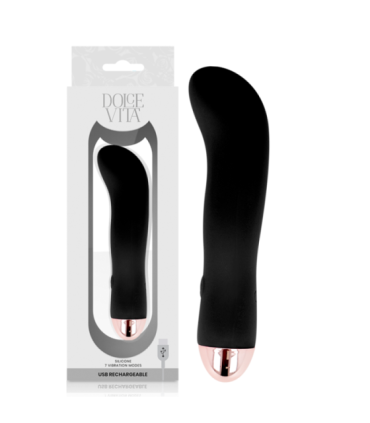 DOLCE VITA - VIBRADOR RECARGABLE TWO NEGRO 7 VELOCIDADES