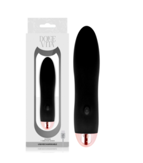 DOLCE VITA - VIBRADOR RECARGABLE FOUR NEGRO 7 VELOCIDADES