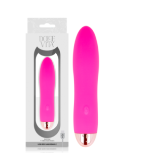 DOLCE VITA - VIBRADOR RECARGABLE FOUR ROSA 7 VELOCIDADES