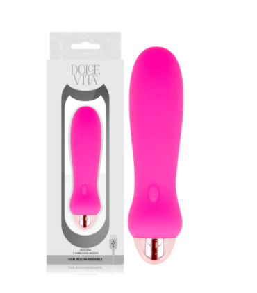 DOLCE VITA - VIBRADOR RECARGABLE FIVE ROSA 7 VELOCIDADES